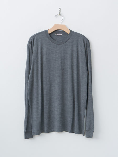 【AURALEE】SUPER SOFT WOOL JERSEY TEE サイズ3 AURALEE SUPER SOFT WOOL JERSEY TEE -men's- – Chum!