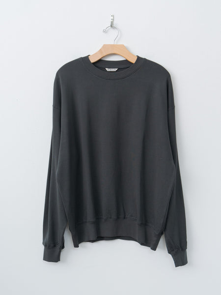 美品 AURALEE SUPER HIGH GAUGE SWEAT P/O Super High Gauge Sweat P/O - Ink Black