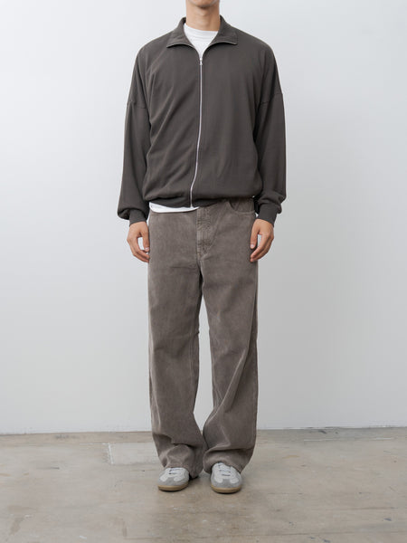 Super High Gauge Sweat Zip Blouson - Dark Brown