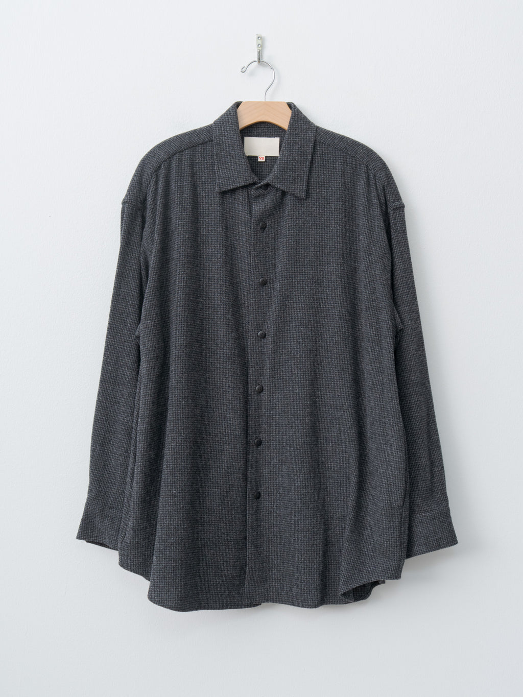 Wool/Cash Shirt Jacket - Houndstooth