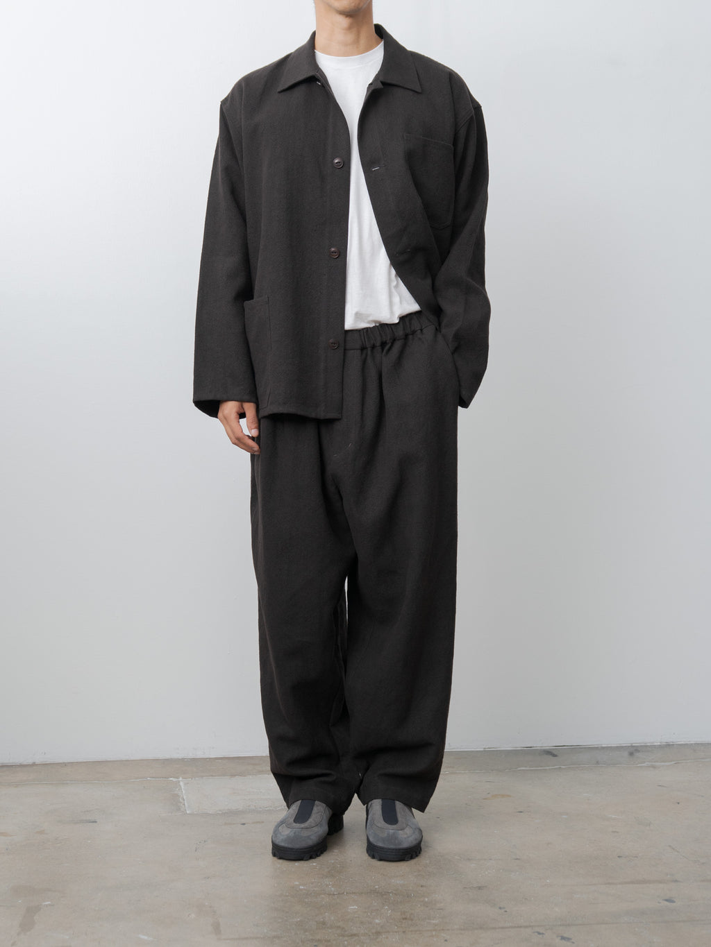 Max High Count Hemp Wide Easy Pants - Brown