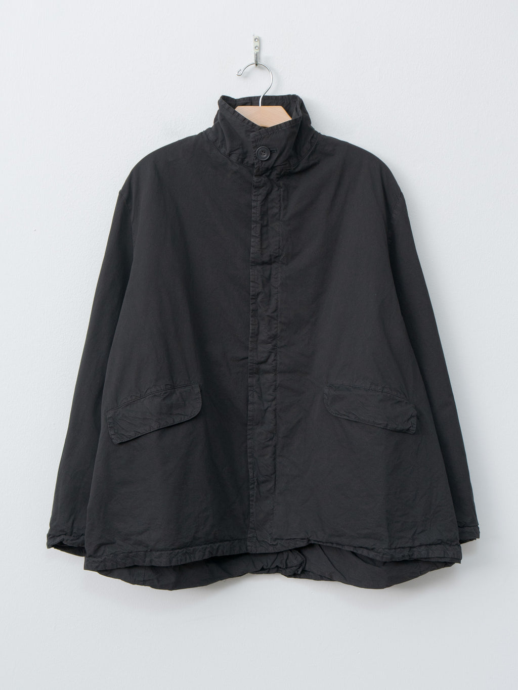 Garment-dye Blouson - Black
