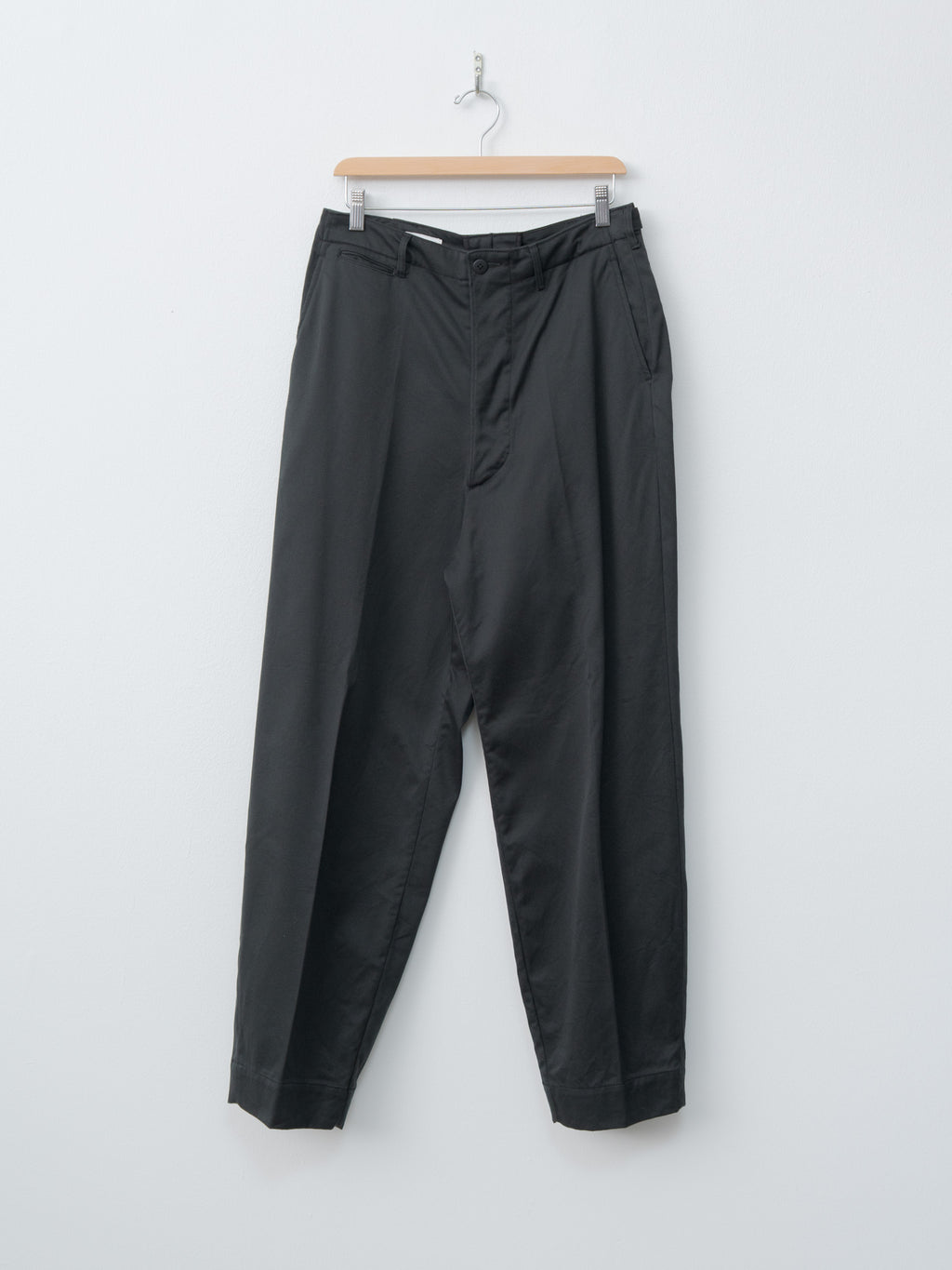Cotton Drill Wide Military Khakis - Black