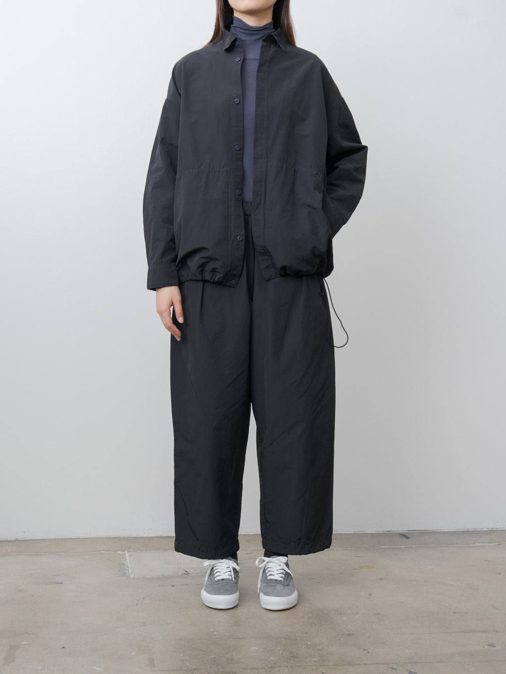 Unisex C/N Shirt Jacket - Dark Navy