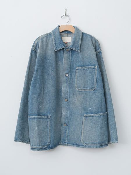 ジャケット・アウター YOKO SAKAMOTO DENIM COVERALL [SUMI INK] Coverall - Fade Indigo