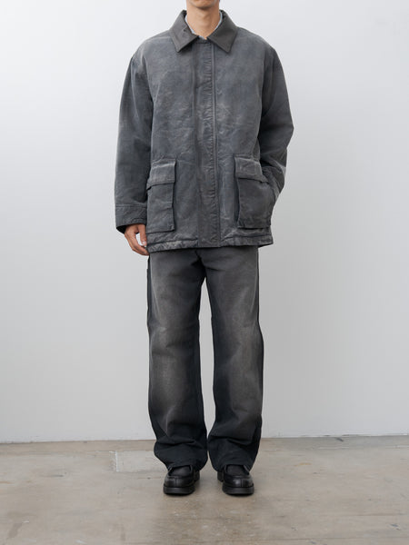 ジャケット・アウター auralee 25aw duck blouson faded black Namu Shop - Auralee Product Dyed Organic Cotton Duck Blouson