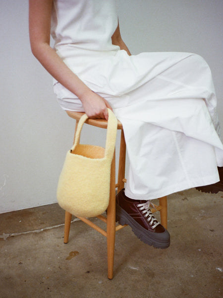 Small Bucket Bag - Light Yellow