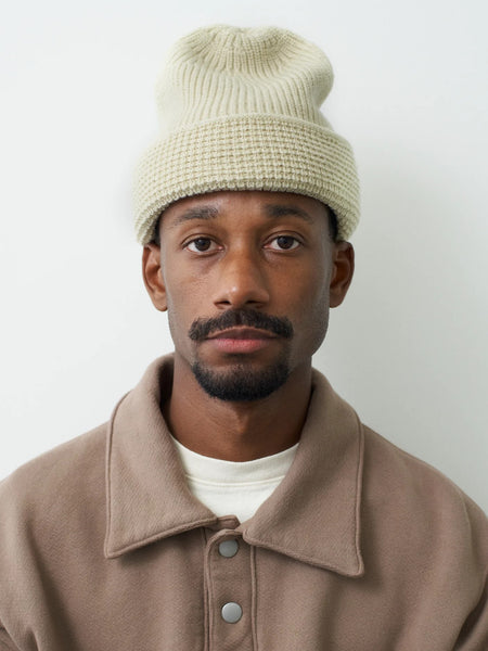 Namu Shop - paa Combo Stitch Beanie - Green Ice