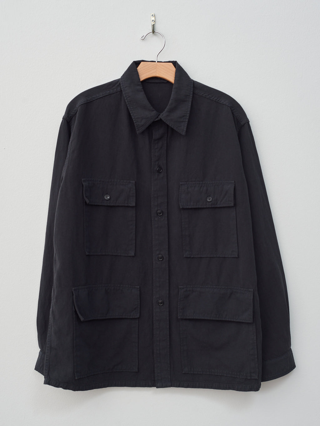 Namu Shop - Kaptain Sunshine Safari Shirt Jacket - Black