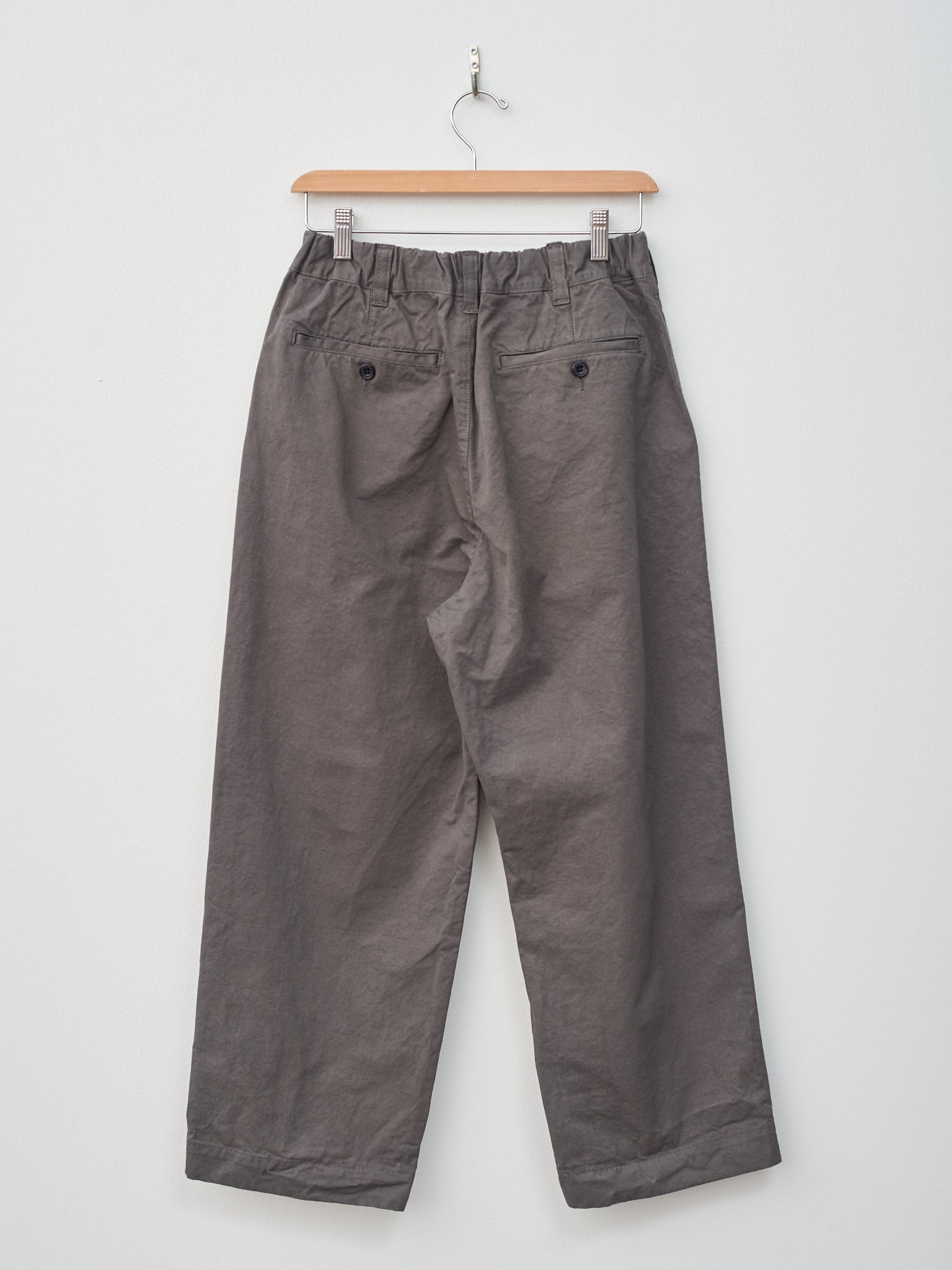 Namu Shop - Veritecoeur Straight Tuck Pants - Gray