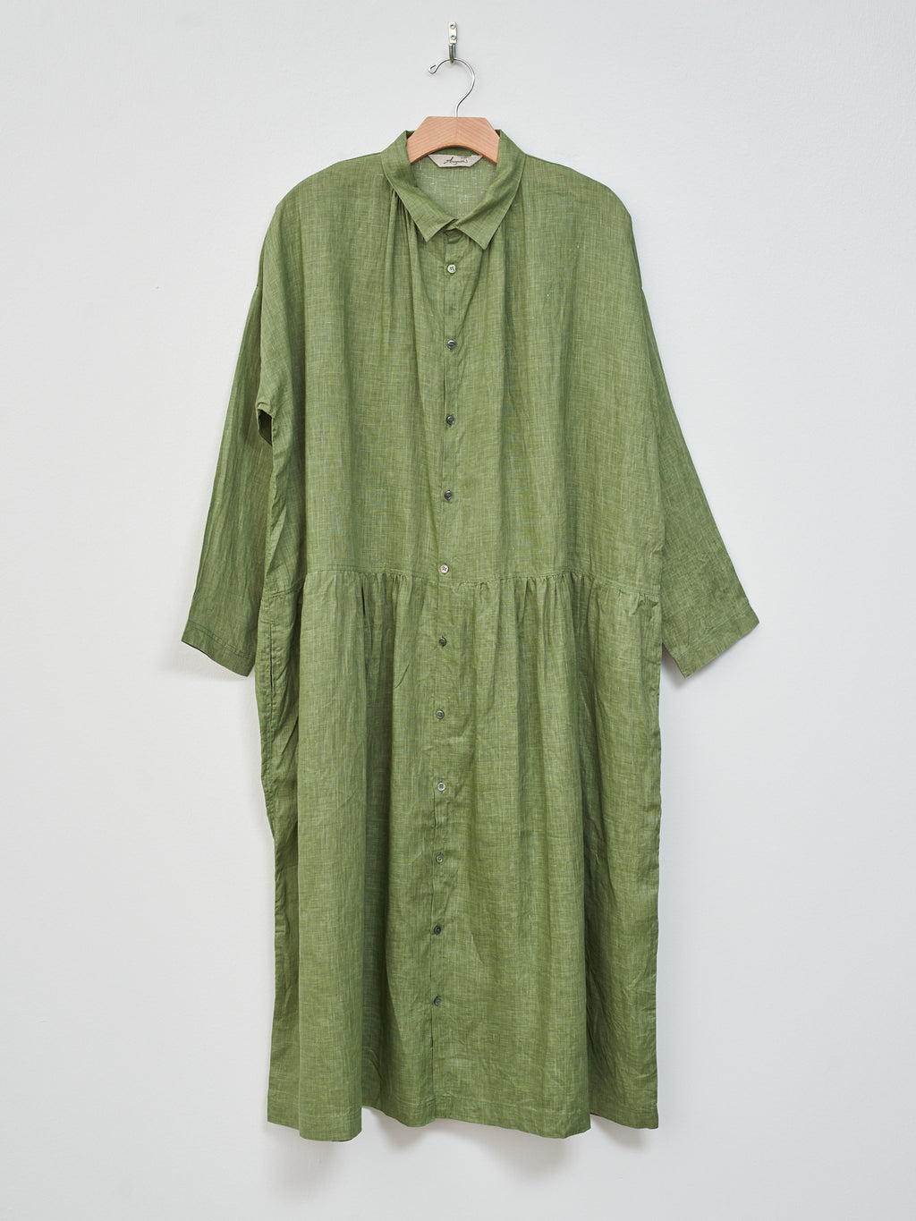 Namu Shop - Ichi Color Linen Dress - Green