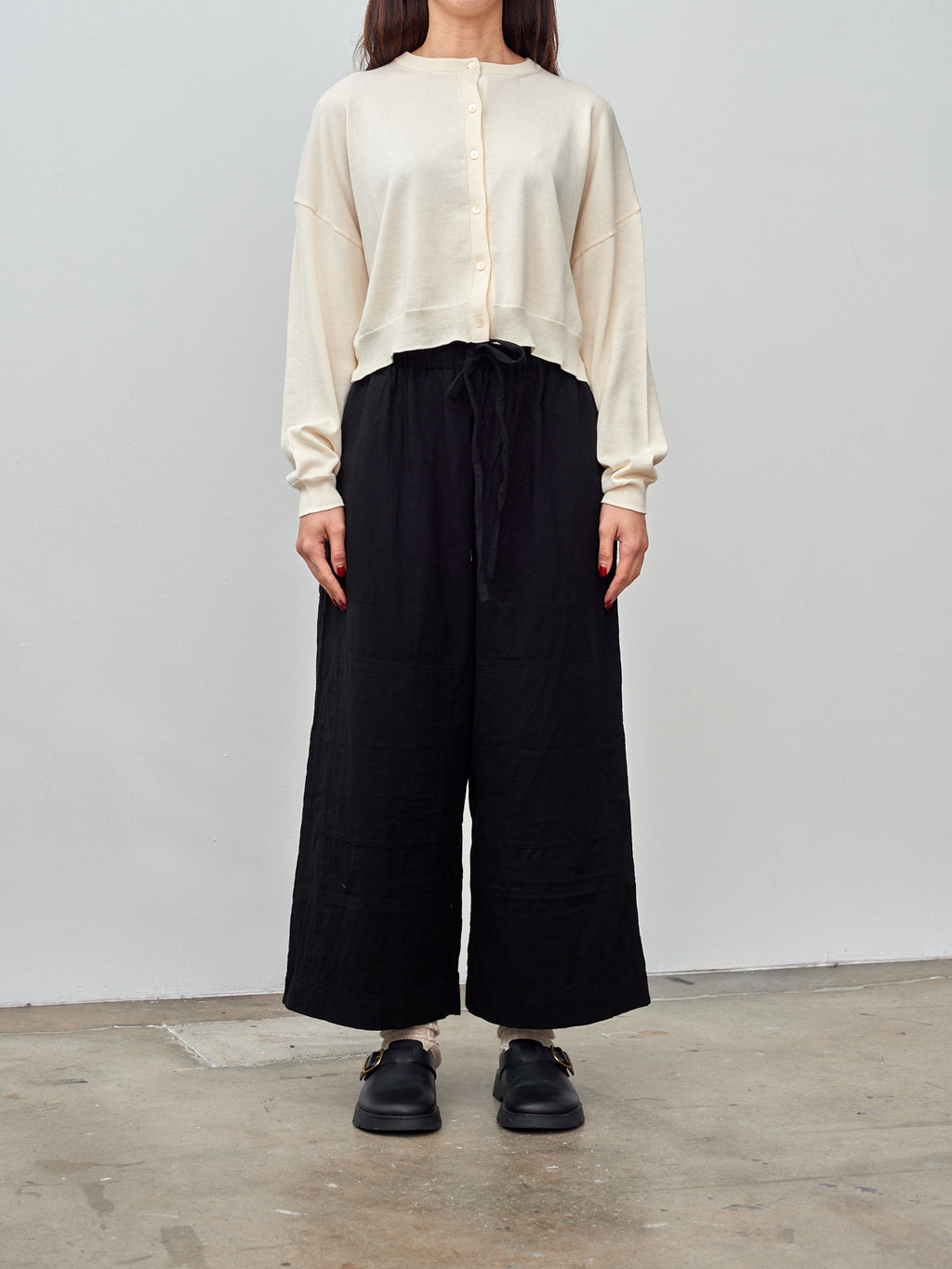 Namu Shop - Ichi Azumadaki Quilt Pants - Black