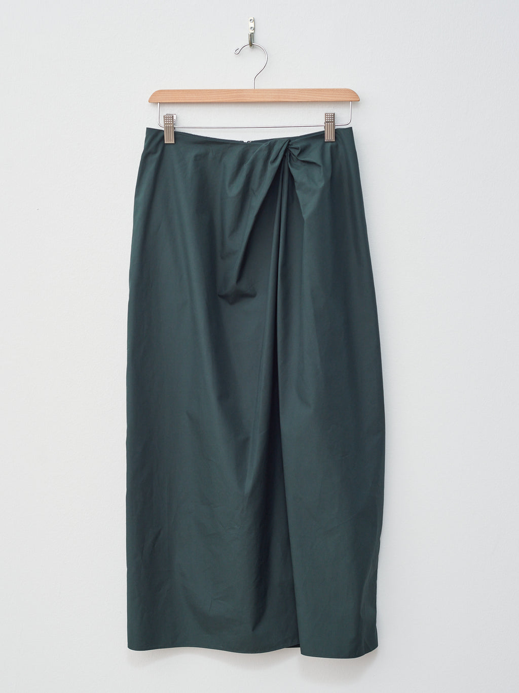Namu Shop - Yleve Finx Cotton Weather Twist Skirt - Dark Green
