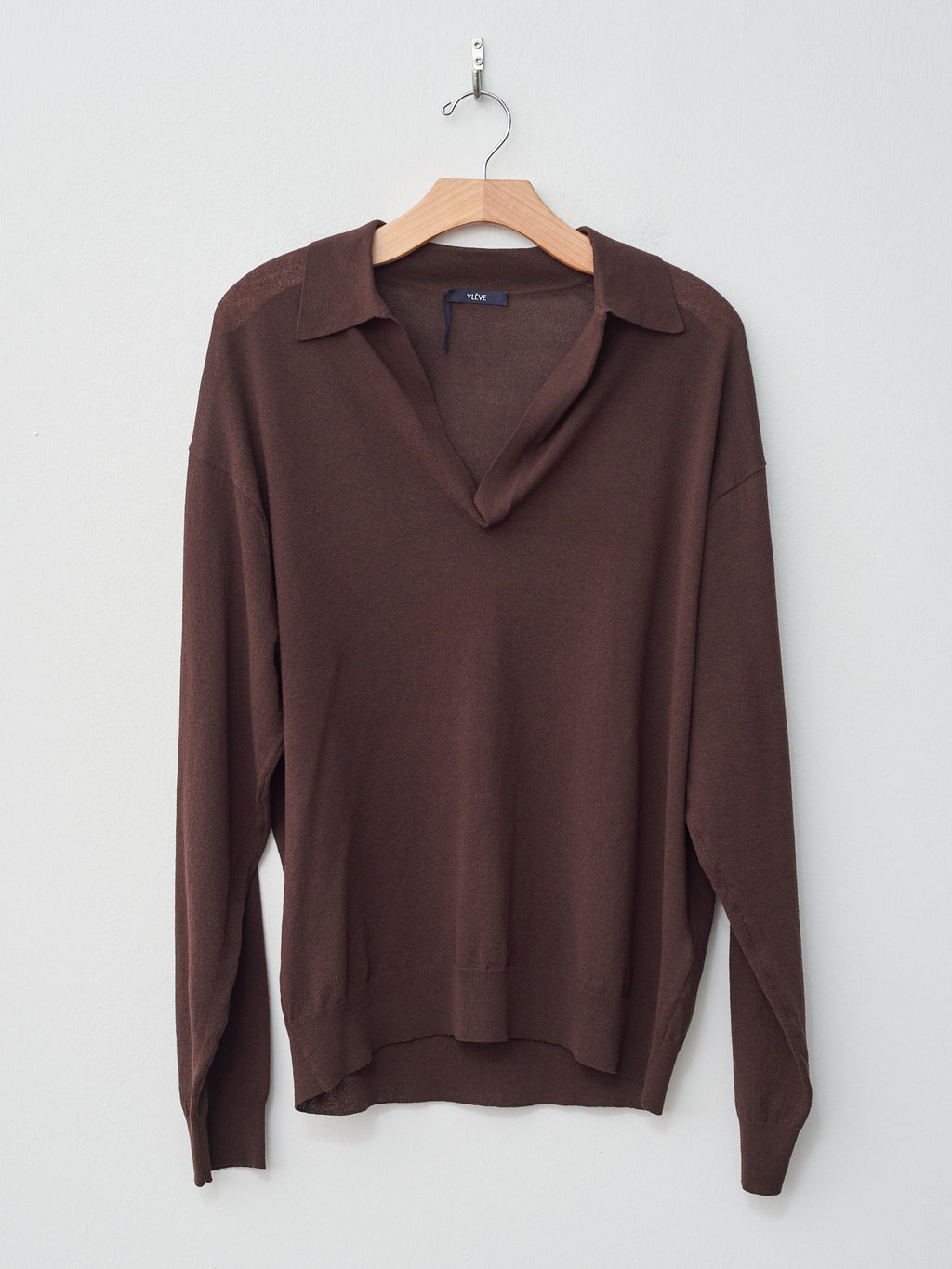 Namu Shop - Yleve Els Organic Cotton Knit Polo - Brown