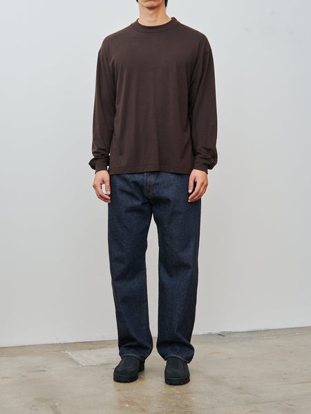 トップス KAPTAIN SUNSHINE MERINO TENJIKU L/S TEE Super Soft Merino Tenjiku L/S Tee - Brown