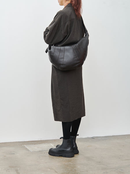 Namu Shop - Lemaire Large Croissant Bag - Dark Chocolate (soft