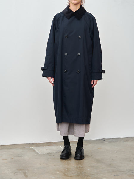 【美品】MARNO Jane coat Navy NENETTE Milano Womens Dark Blue Wool Alpaca Mohair Coat