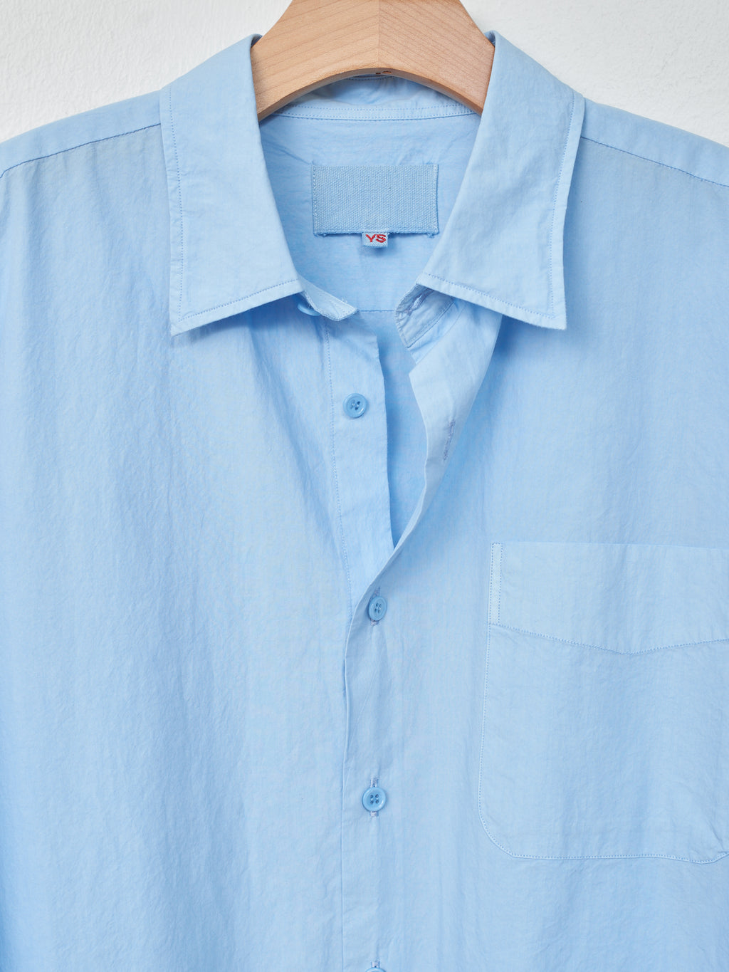 Namu Shop - Yoko Sakamoto Regular Collar Shirt - Sky Blue