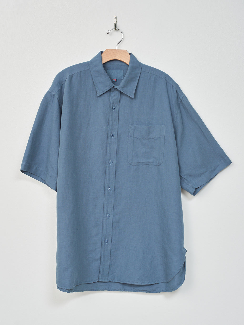 Namu Shop - Yoko Sakamoto Open Collar Shirt - Blue