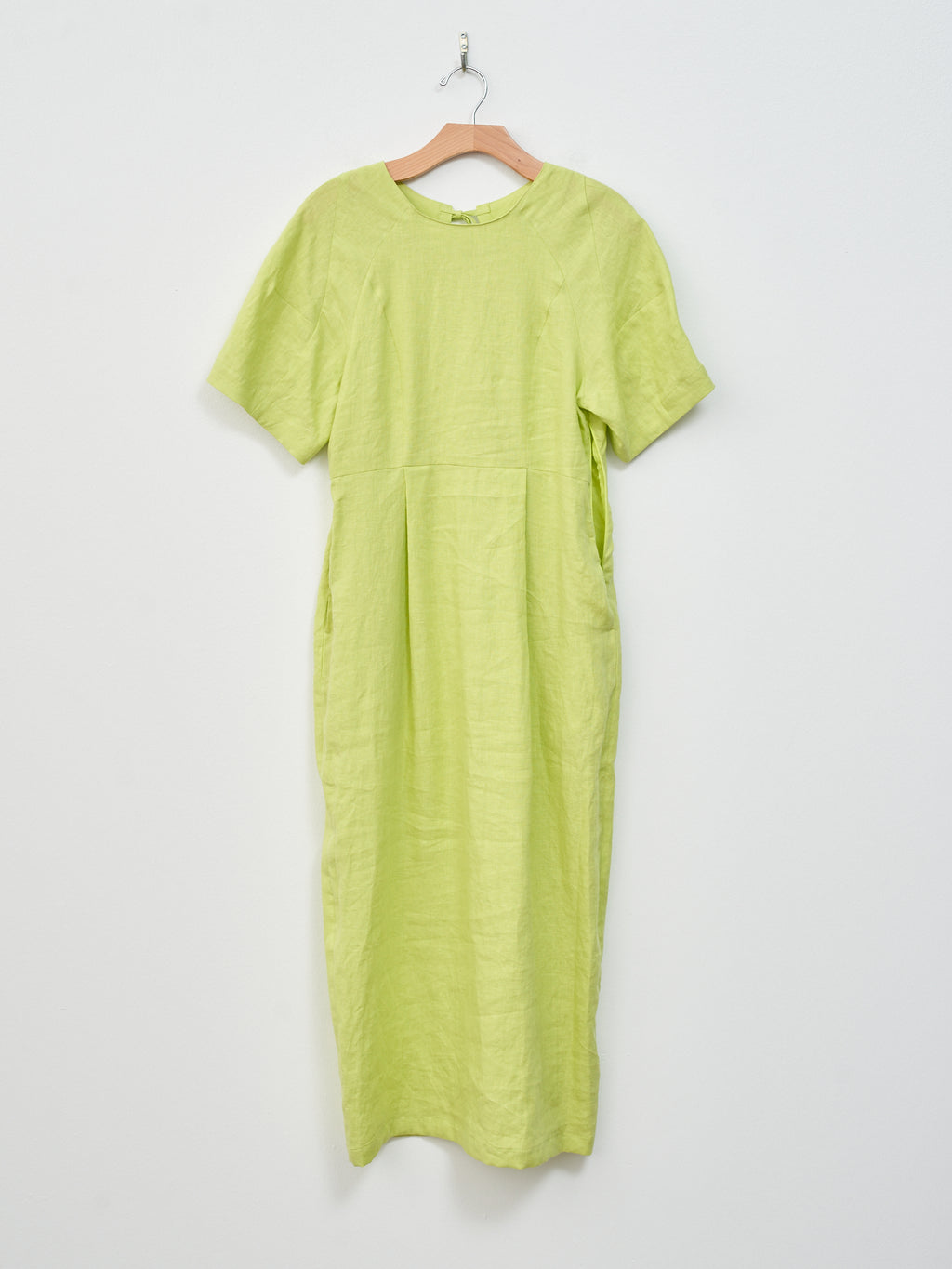 Namu Shop - Sayaka Davis Barrel Sleeve Dress - Acid Lime