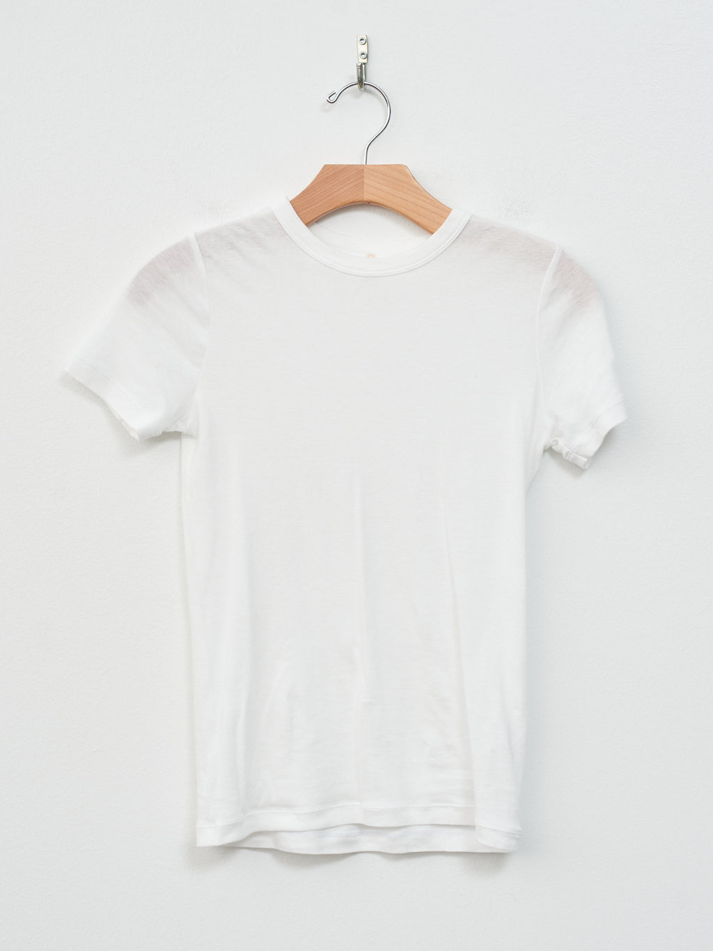 Namu Shop - Babaco Cotton/Silk Basic T-Shirt - White