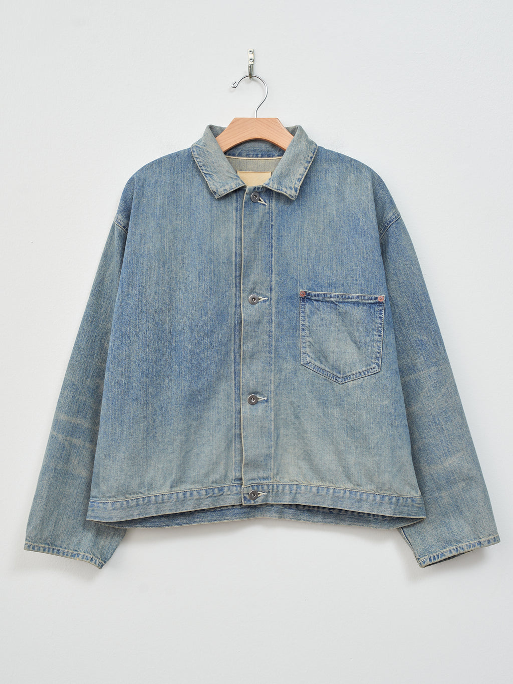 Namu Shop - Yoko Sakamoto Denim Blouse Jacket - Fade Indigo