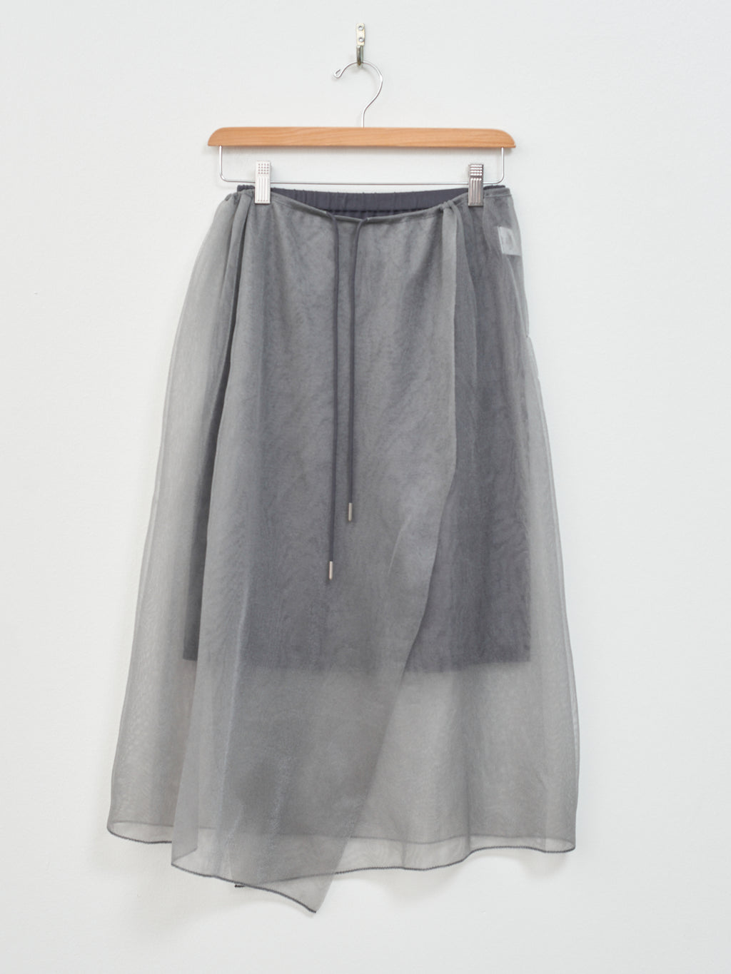 Namu Shop - Unfil Yarn Knit Skirt - Gray