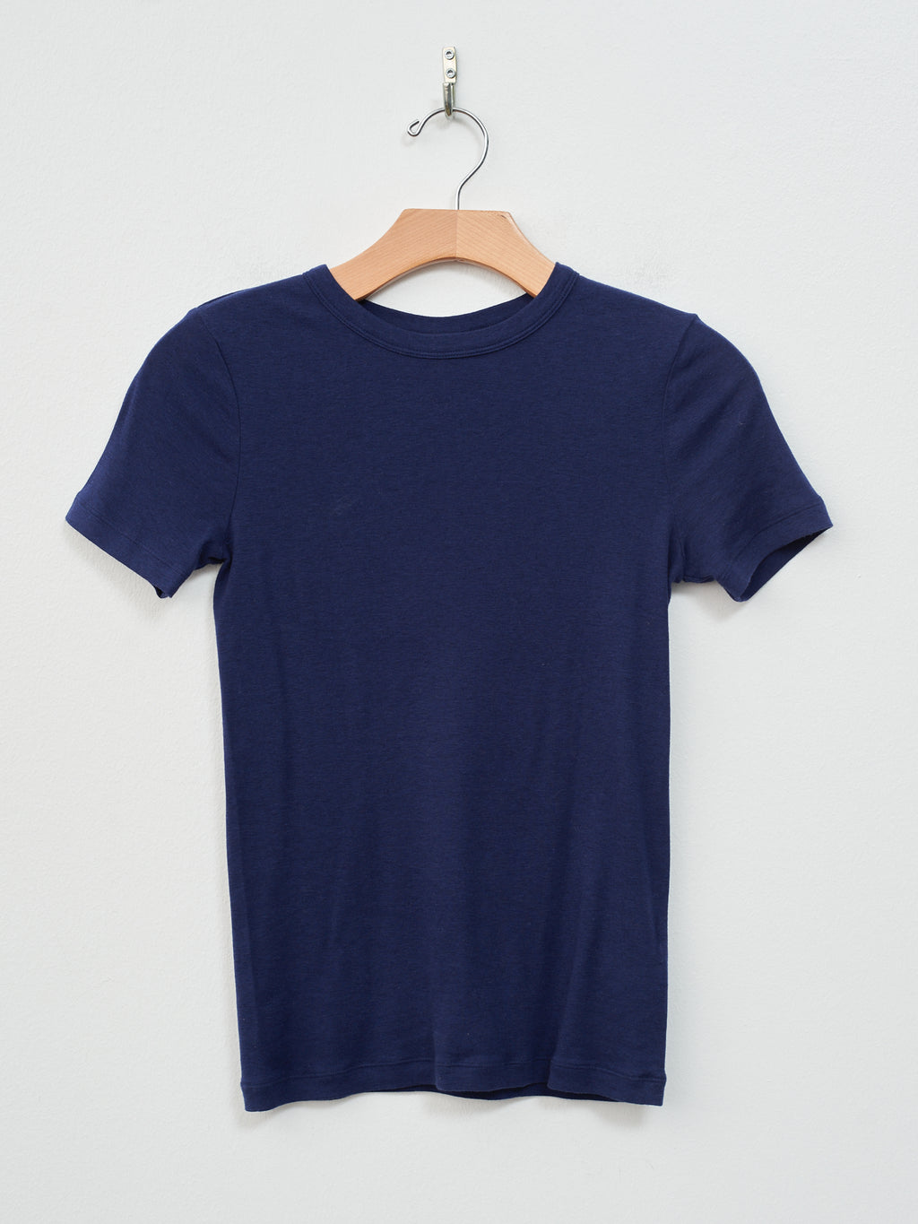 Namu Shop - Babaco Cotton/Silk Basic T-Shirt - Navy