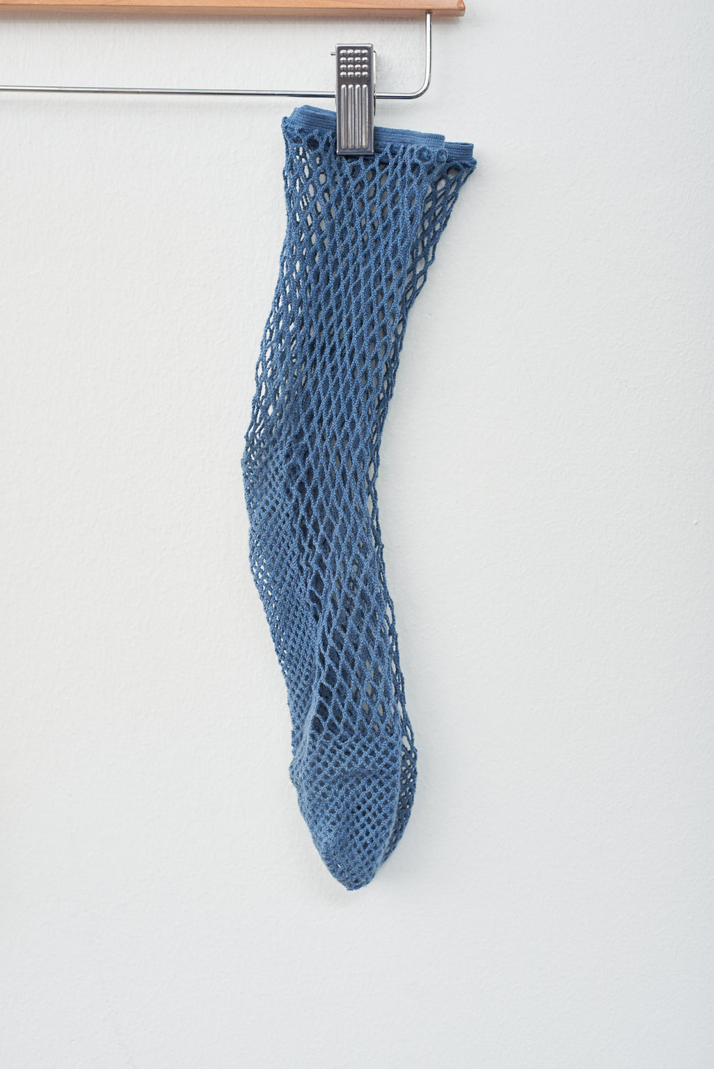 Fishnet Socks - Blue, Ivory