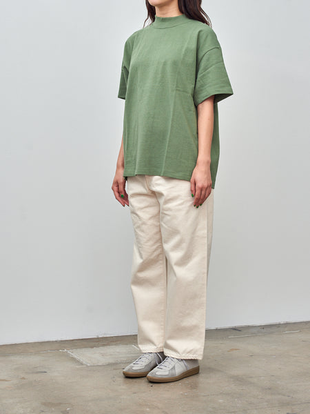 Yoko Sakamoto Mock Neck T-Shirt - Heather Green | Namu Shop