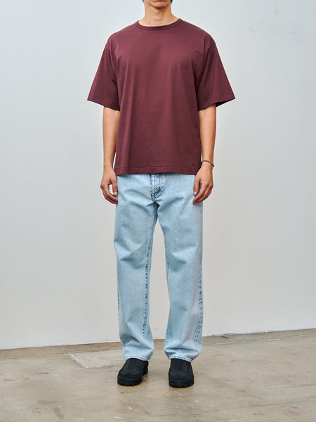 Kaptain Sunshine】Suvin Boat neck Shirt BROWN BORDER ボート