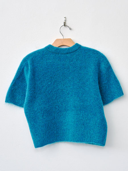 Namu Shop - Unfil Stretch Superkid Mohair Short-Sleeve Sweater
