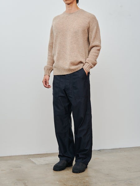 Namu Shop - Auralee Shetland Wool Cashmere Knit P/O - Top Beige