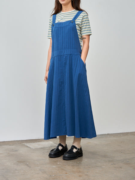 Namu Shop ts(s) Garment Dyed Wide Herringbone Bib Overall Dress