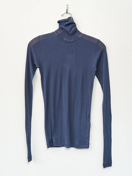 L/S TURTLE NECK TOP NAVY – SPRWMN