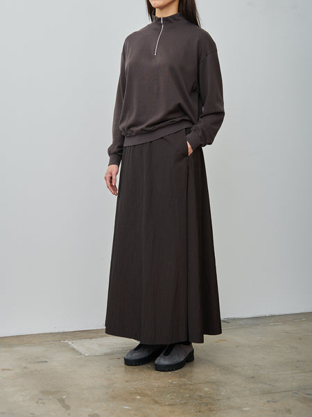 ATON エイトン NATURAL DYE FRONT DRAPED SKIRT ATON エイトン NATURAL DYE FRONT DRAPED SKIRT