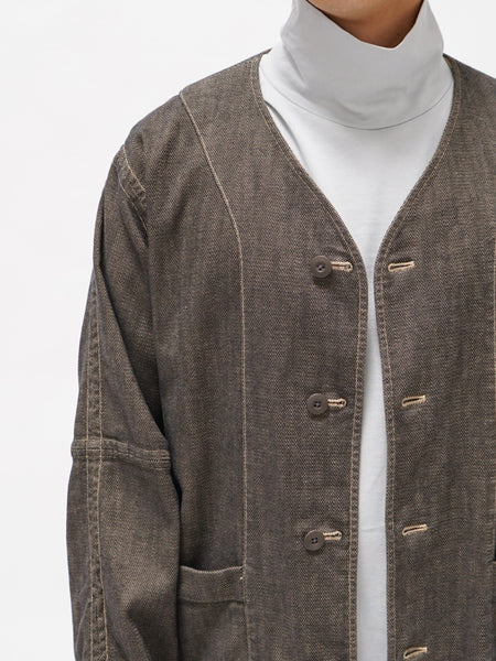 Garment Dye Oxford Reversible Jacket - Khaki