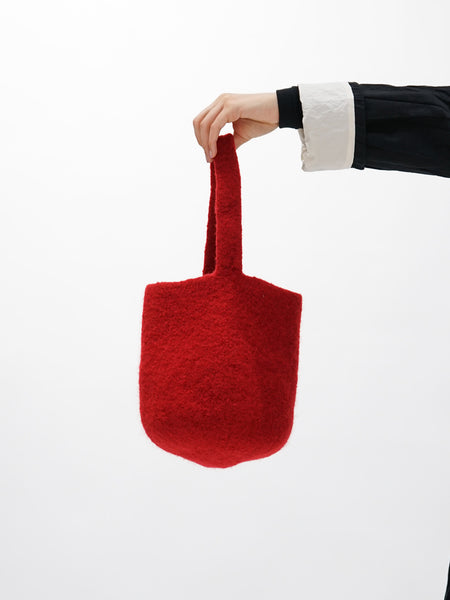 cecilie telle Small Bucket Bag - Deep Red - Namu Shop