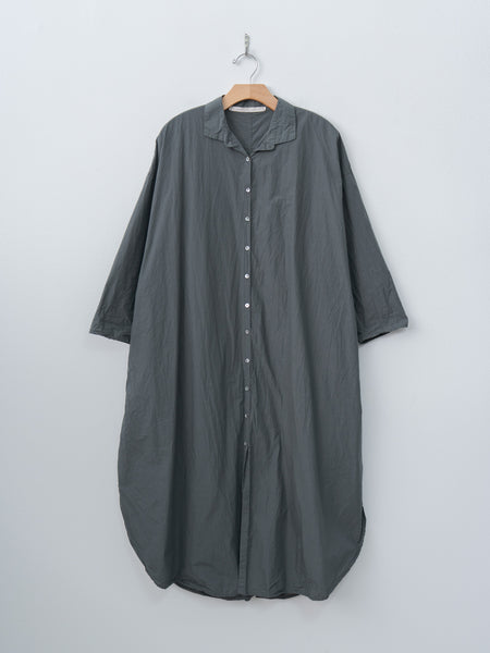 Album di Famiglia Long Shirt Dress - Thyme, Paper Cotton