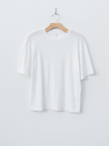 Babaco Cotton/Silk Relaxed T-Shirt - White | Namu Shop