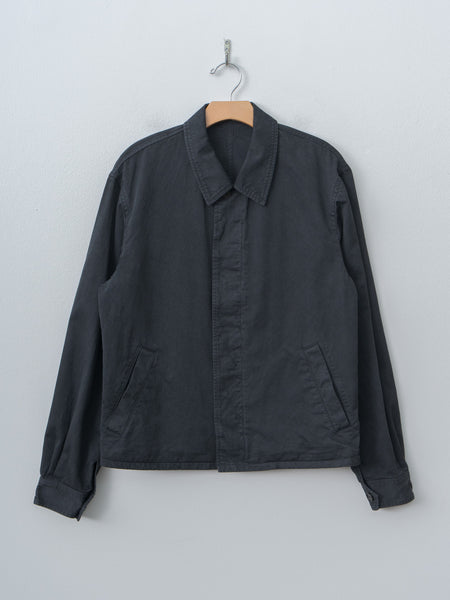 【AURALEE】GARMENT-DYED CHINO BLOUSON Garment-Dyed Finx Light Chino Blouson - Black