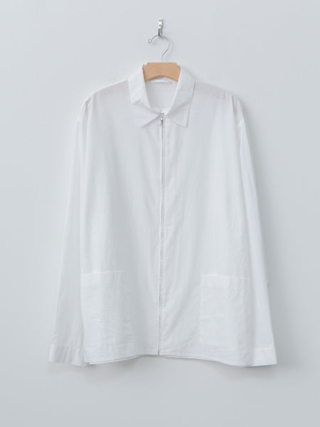 Namu Shop - Blurhms Chambray Zip Shirt - White