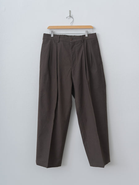 Yoko Sakamoto Double Pleated Trousers - Brown, Silk Nep Serge