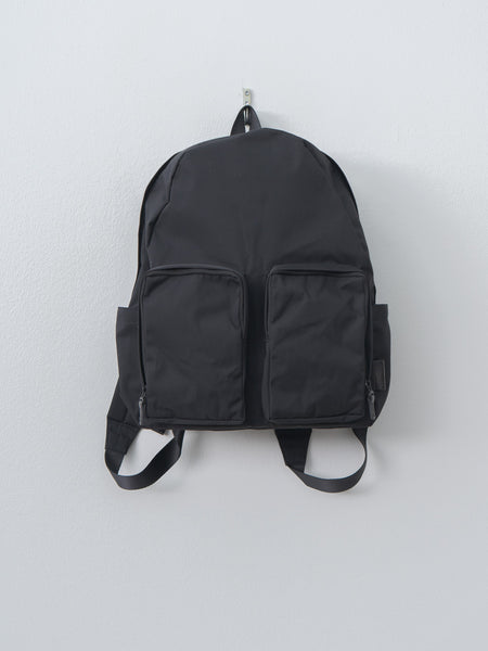 【Amiacalva】GABARDINE BACKPACK BLACK Amiacalva Gabardine Backpack S - Black | Namu Shop
