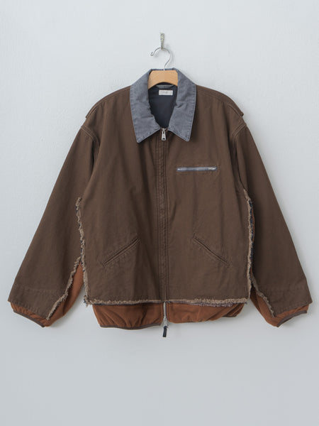 Yoke Connected Work Jacket - Brown | Namu Shop