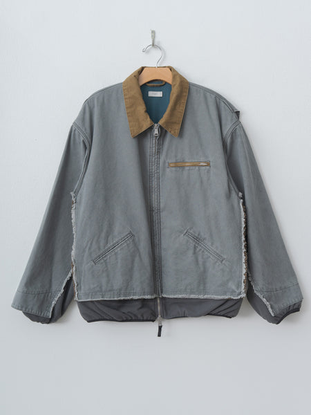 YOKE Connected Work Jacket - Gray, Duck Canvas and Fleece | Namu Shop