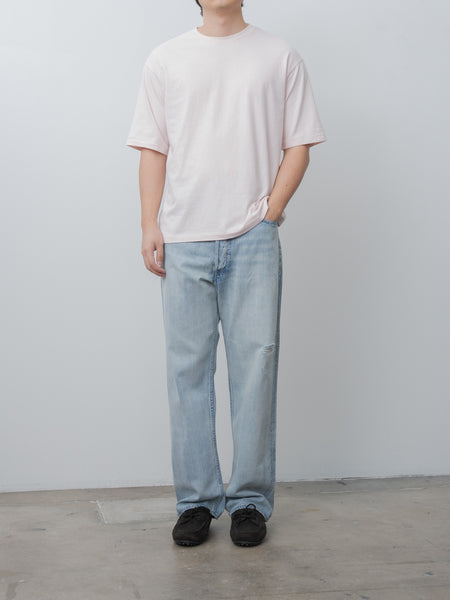 Auralee Faded Selvedge Wide Denim Pants - Light Indigo | Namu Shop