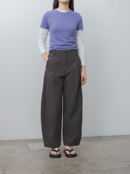 Auralee Brushed Organic Cotton Jersey Tee - Light Purple | Namu Shop