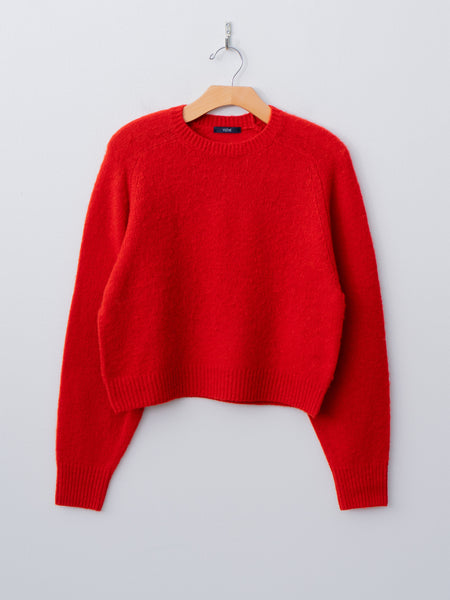 トップス YLEVE European Linen Silk Knit Pullover Namu Shop - Yleve Italian Brushed Wool pullover Knit - Gray