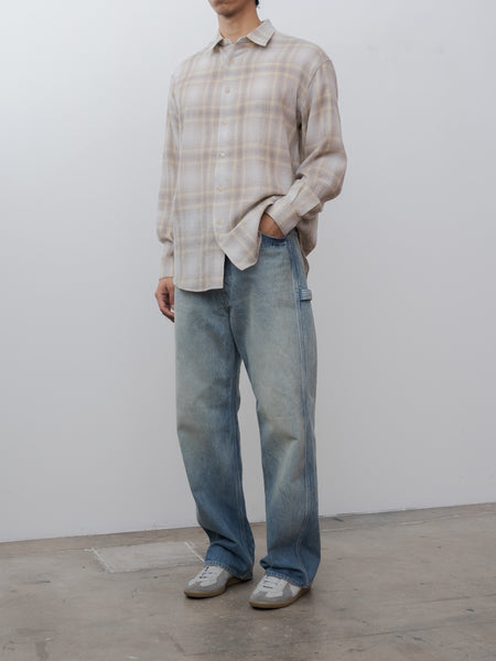 【AURALEE /オーラリー】AIRY WOOL CHECK SHIRT /5 DSC7545_ebf9948c-9085-4584-